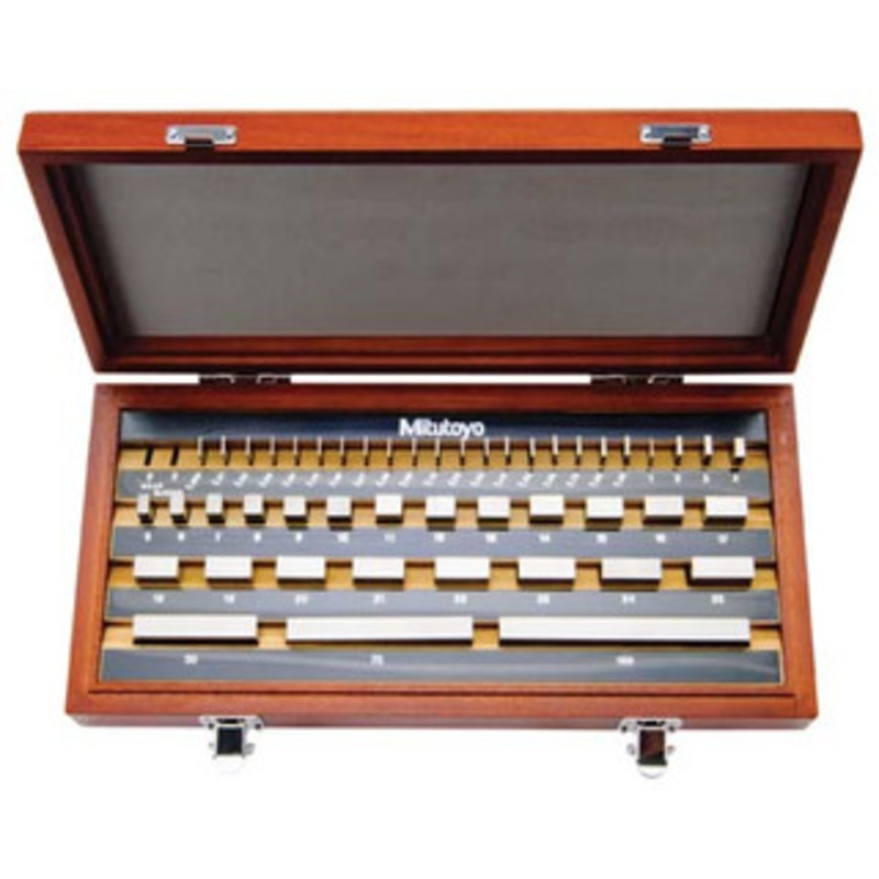 Mitutoyo 1mm Base Block Set, Rectangular, Steel, 56 pc, Grade AS-2, Series 516 – 516-956-26
