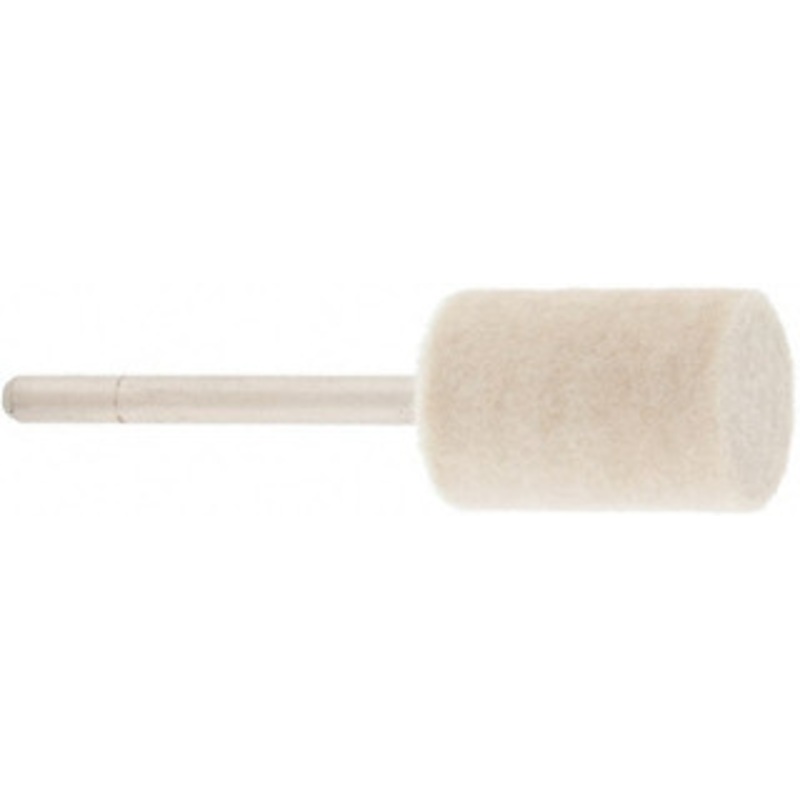 Value Collection 1/2 Diam 1/8 Shank Diam Medium Density Cylinder Shaped Mounted Bob 3/4 Head Length, 2 Shank Length, Wool Felt 516186 – 91067918