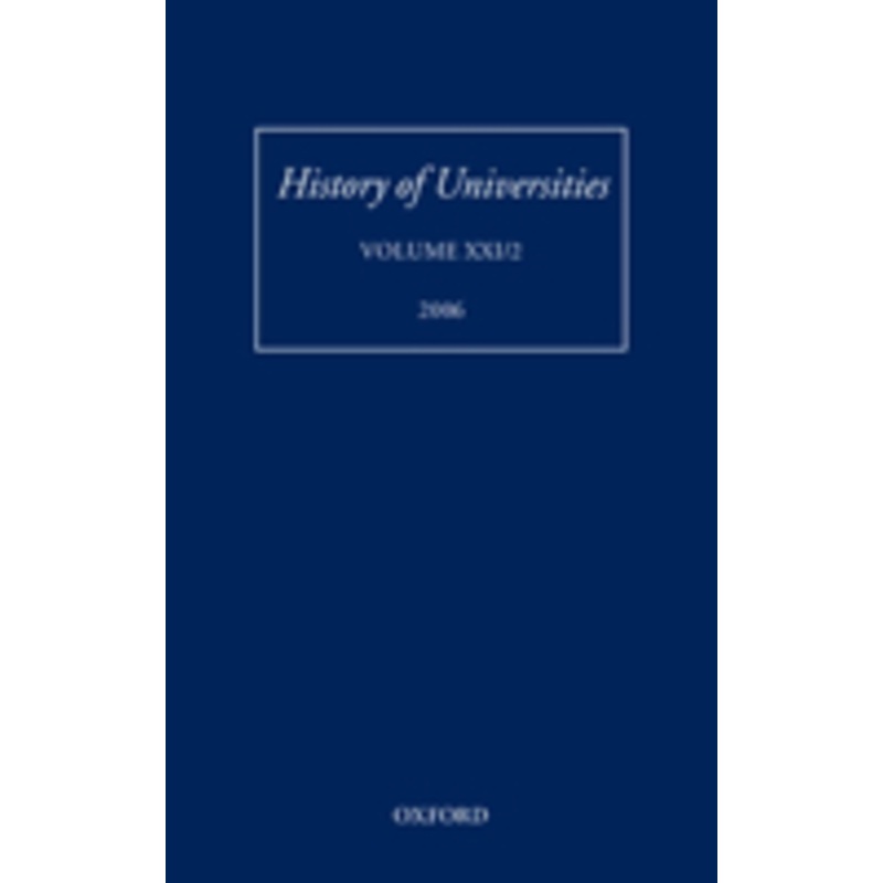 history of universities: volume xxi/2