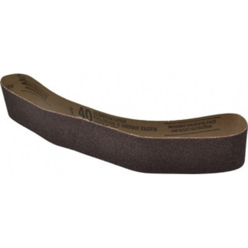 Tru-Maxx 2 Wide x 30 OAL, 40 Grit, Aluminum Oxide Abrasive Belt Aluminum Oxide, Coarse, Coated 7134 – 85574838