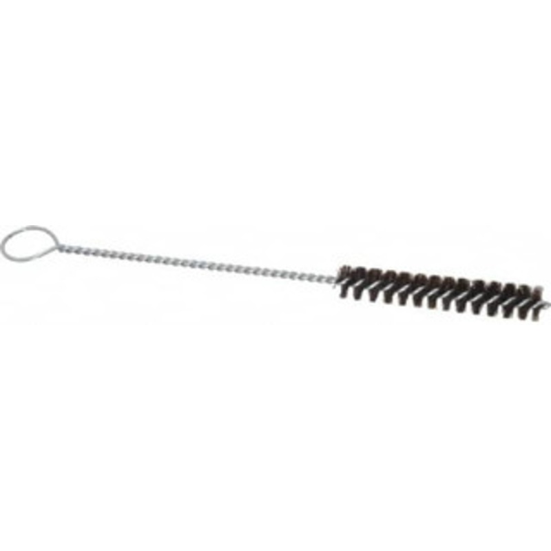 PRO-SOURCE 3 Long x 1/2 Diam Horsehair Bristle Brush Single Spiral, 8-1/2 OAL, 0 Filament Diam, 0.128 Shank Diam 06007 – 03717170