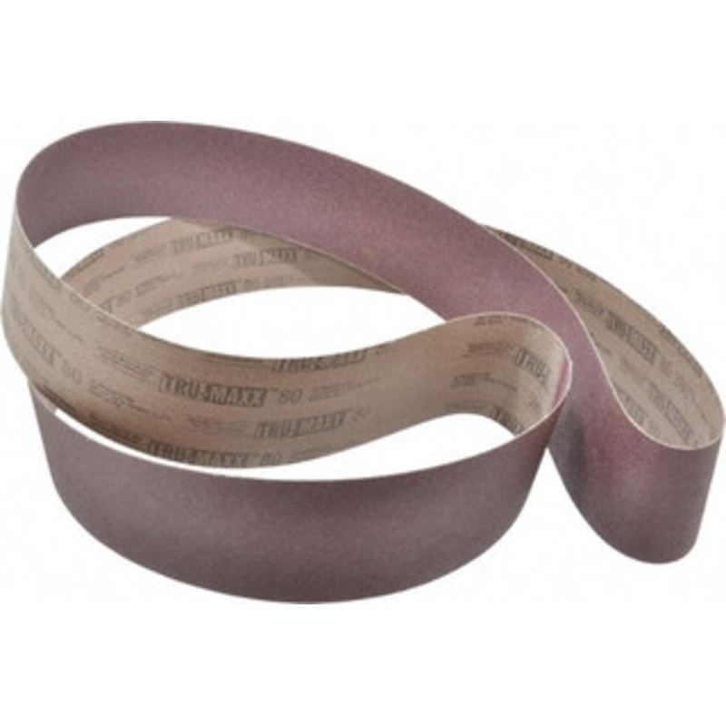 Tru-Maxx 3 Wide x 90 OAL, 80 Grit, Aluminum Oxide Abrasive Belt Aluminum Oxide, Medium, Coated, X Weighted Cloth Backing, Series VAC228 7233 – 74855180