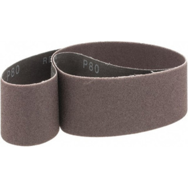Made in USA 2 Wide x 42 OAL, 80 Grit, Aluminum Oxide Abrasive Belt Aluminum Oxide, Medium, Coated, X Weighted Cloth Backing 801034-35065 – 57789422