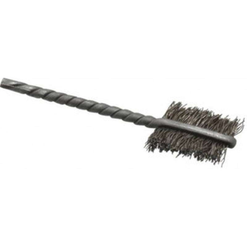 Osborn 1/2 Diam Flat Steel Tube Brush 0.008 Filament Diam, 9/16 Brush Length, 2-1/8 OAL, 3/32 Diam Shank 0003506300 – 03262094