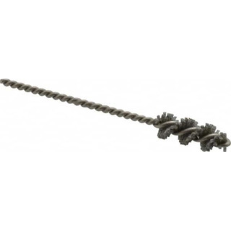 Made in USA 3/4 Diam Helical Nylon Tube Brush 0.022 Filament Diam, 1 Brush Length, 3-1/2 OAL, 0.162 Diam Stainless Steel Shank 381215 – 63764898
