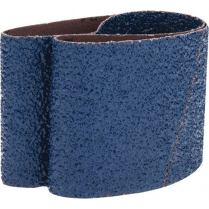 Made in USA 3 Wide x 21 OAL, 24 Grit, Zirconia Alumina Abrasive Belt Zirconia Alumina, Very Coarse, Coated, X Weighted Cloth Backing 3 X 21 24 GR – 00081778