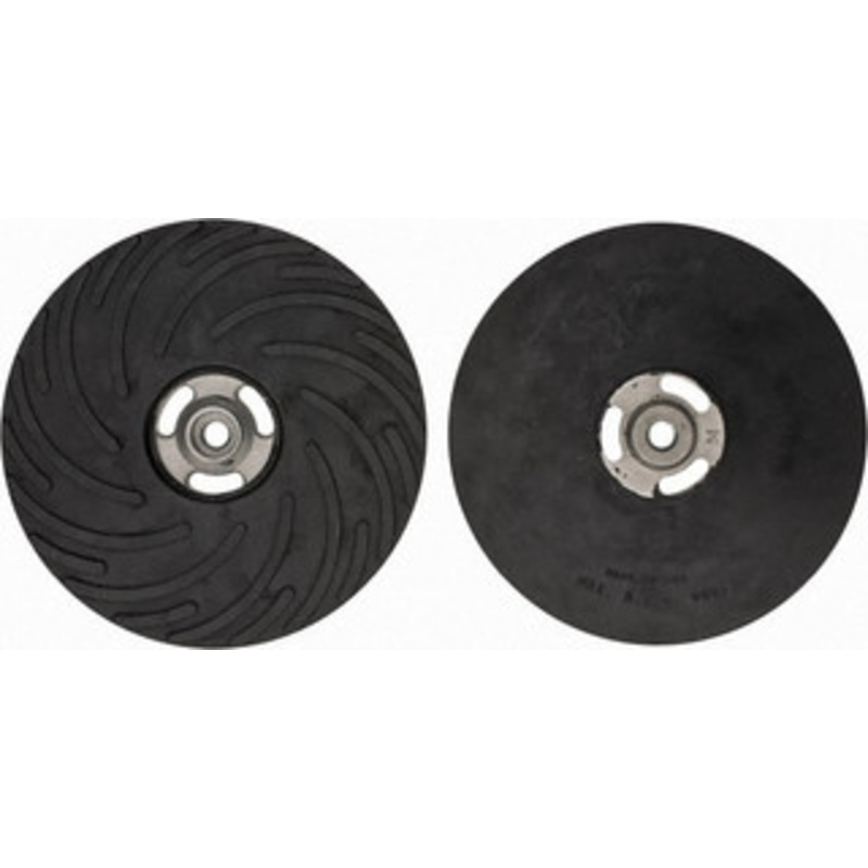 Made in USA 9 Diam Disc Backing Ribbed Backing Pad Medium Density, 6,600 RPM 9002UM – 03688561