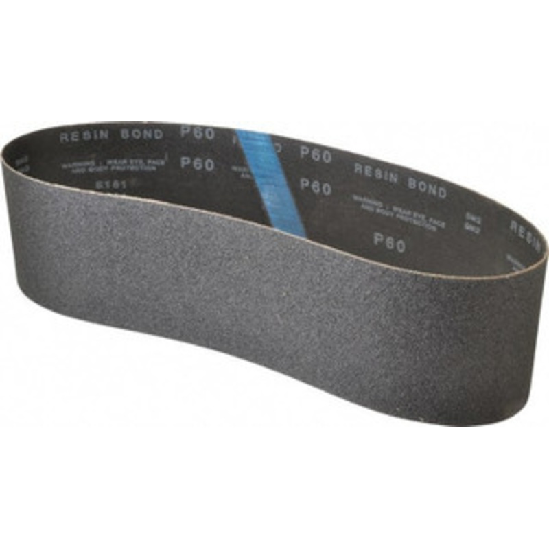 Made in USA 4 Wide x 36 OAL, 60 Grit, Silicon Carbide Abrasive Belt Silicon Carbide, Medium, Coated, X/Y Weighted Cloth Backing, Wet/Dry, Series S181 801034-49316 – 63176804