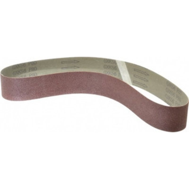 Tru-Maxx 2 Wide x 36 OAL, 80 Grit, Aluminum Oxide Abrasive Belt Aluminum Oxide, Medium, Coated, X Weighted Cloth Backing, Dry 7414 – 88313812