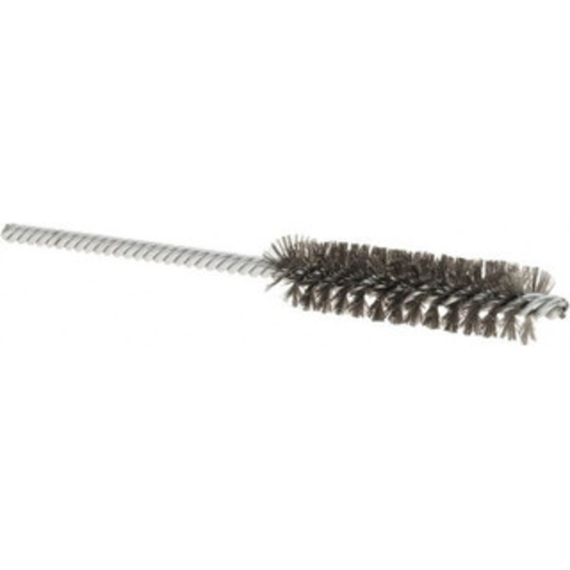 Weiler Abrasives 1/2 Diam Helical Steel Tube Brush Double Spiral, 0.004 Filament Diam, 2 Brush Length, 5 OAL, 5/32 Diam Shank 98352 – 75850784