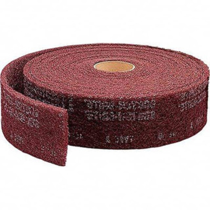 3M 30 ft. Long x 2 Wide Nonwoven Roll Medium Grade, Purple, Aluminum Oxide 7100141920 – 01258573