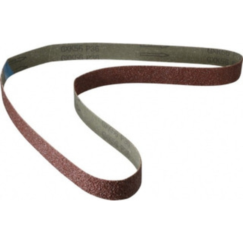 Tru-Maxx 1 Wide x 42 OAL, 36 Grit, Aluminum Oxide Abrasive Belt Aluminum Oxide, Very Coarse, Coated, X Weighted Cloth Backing 7110 – 00445601