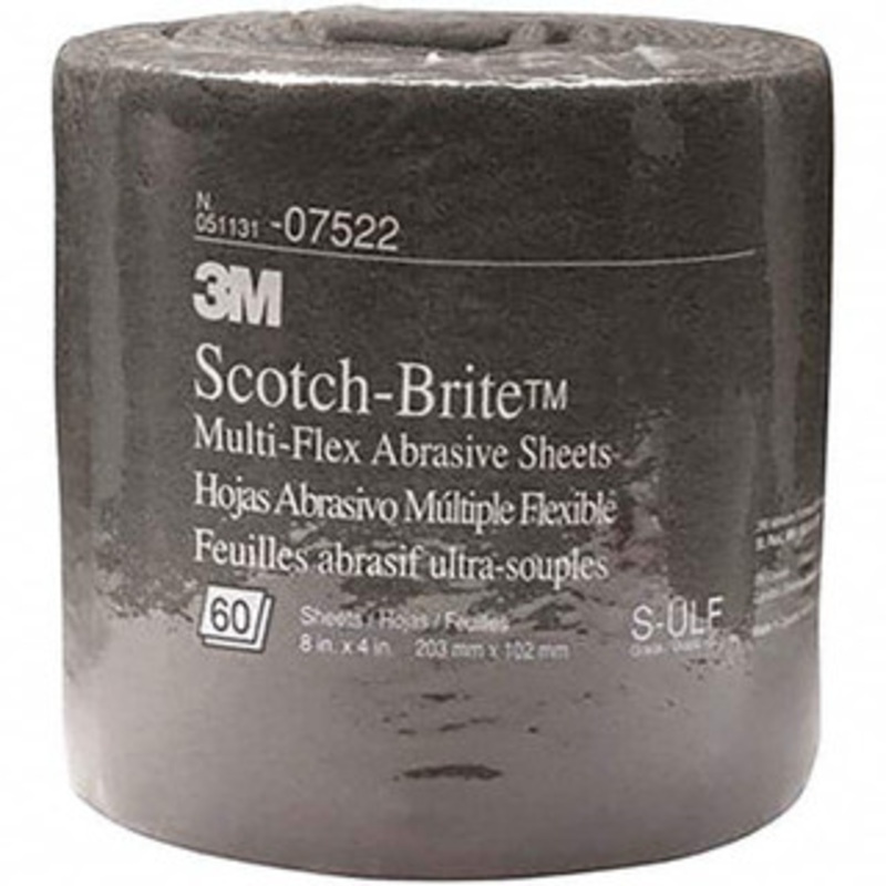 3M 20 ft. Long Nonwoven Roll Very Fine Grade, Gray, Silicon Carbide 7000028496 – 03356599