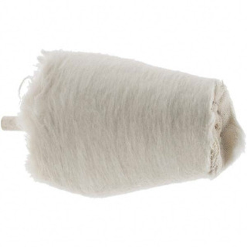 Value Collection 2-1/2 Diam 1/4 Shank Diam Hard Density Taper Shaped Mounted Bob 2-1/2 Head Length, 2-1/2 Shank Length, Cotton Muslin 520913063 – 66998121