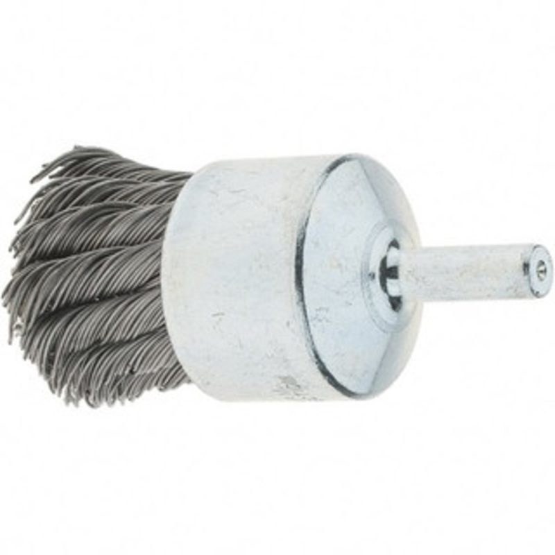 Tru-Maxx 1-1/8 Diam Steel Knotted End Brush 7/8 Trim Length, 1/4 Shank Diam, 22,000 Max RPM 88528 – 32246035