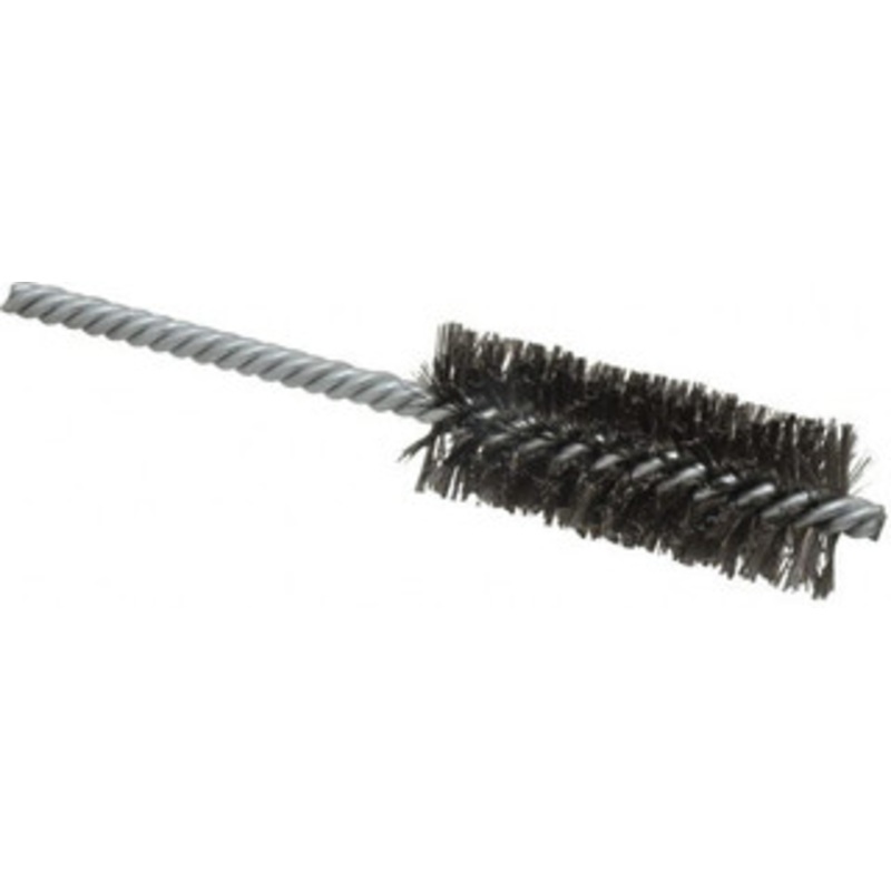 Weiler Abrasives 1 Diam Helical Steel Tube Brush Double Spiral, 0.006 Filament Diam, 2-1/2 Brush Length, 5-1/2 OAL, 1/4 Diam Shank 98363 – 75850867