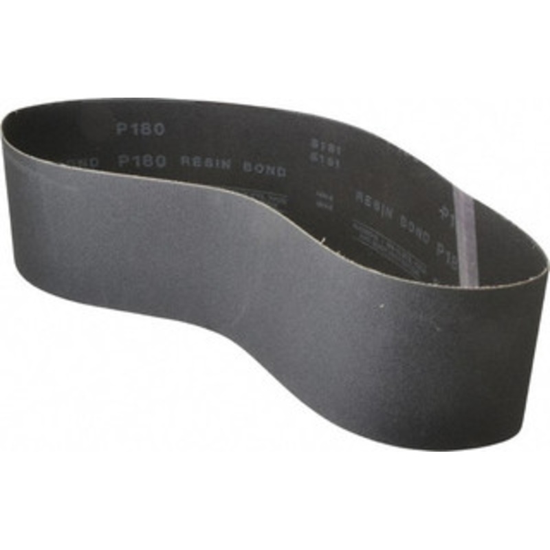 Made in USA 4 Wide x 36 OAL, 180 Grit, Silicon Carbide Abrasive Belt Silicon Carbide, Very Fine, Coated, X/Y Weighted Cloth Backing, Wet/Dry, Series S181 801034-49321 – 63176838