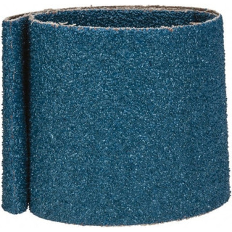 Made in USA 4 Wide x 36 OAL, 24 Grit, Zirconia Alumina Abrasive Belt Zirconia Alumina, Very Coarse, Coated, X Weighted Cloth Backing 4 X 36 24 GR – 00081836
