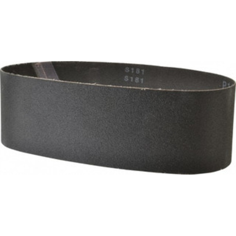Made in USA 3 Wide x 24 OAL, 120 Grit, Silicon Carbide Abrasive Belt Silicon Carbide, Fine, Coated, X/Y Weighted Cloth Backing, Wet/Dry, Series S181 801034-49031 – 63165997