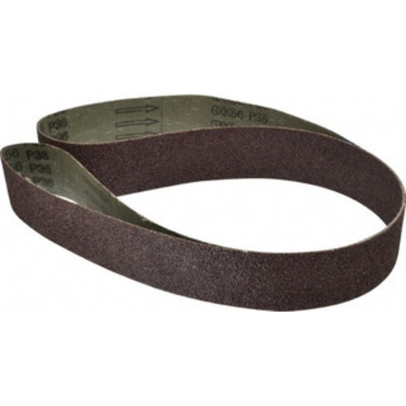Tru-Maxx 2 Wide x 60 OAL, 36 Grit, Aluminum Oxide Abrasive Belt Aluminum Oxide, Very Coarse, Coated, X Weighted Cloth Backing 7150 – 00445668