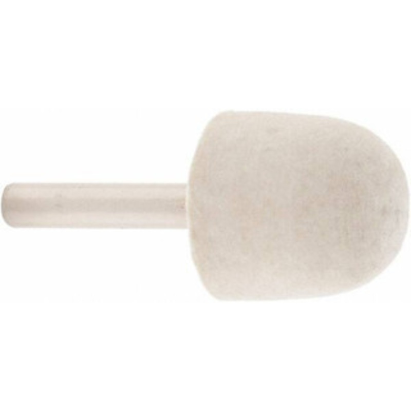 Value Collection 1 Diam 1/4 Shank Diam Rock Hard Density Oval Shaped Mounted Bob 1 Head Length, 2 Shank Length, Wool Felt 516143 – 91068528