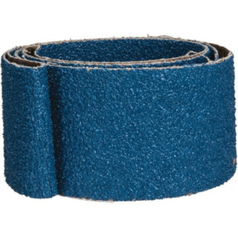 Made in USA 2 Wide x 48 OAL, 36 Grit, Zirconia Alumina Abrasive Belt Zirconia Alumina, Very Coarse, Coated, X Weighted Cloth Backing 2 X 48 36 GR – 00081661