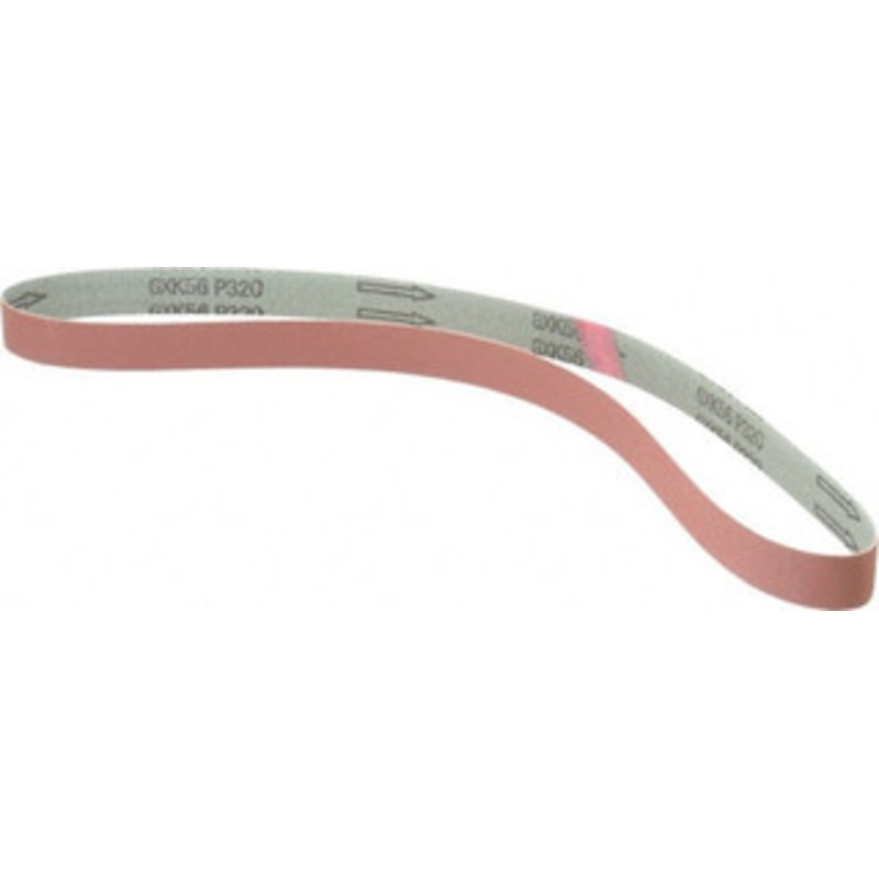 Tru-Maxx 1 Wide x 42 OAL, 320 Grit, Aluminum Oxide Abrasive Belt Aluminum Oxide, Extra Fine, Coated, X Weighted Cloth Backing 7120 – 00446054